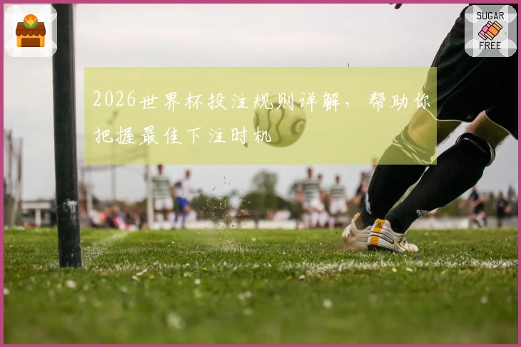 2026世界杯投注规则详解，帮助你把握最佳下注时机